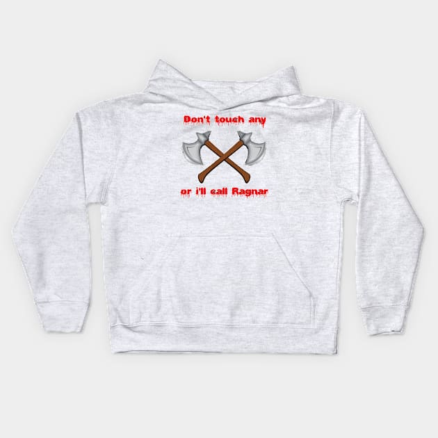 Vik Axe Kids Hoodie by Jayla Art